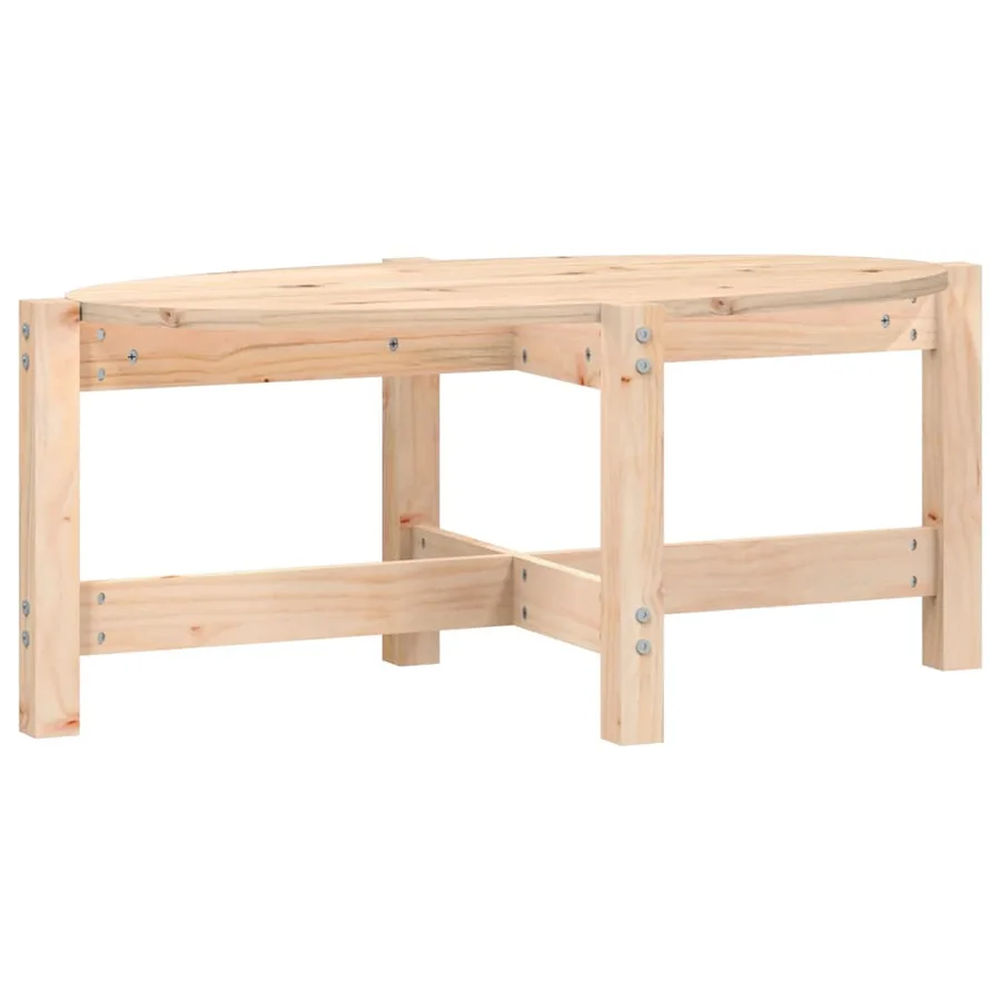 Table basse 87x48x35 cm Bois massif de pin - 2