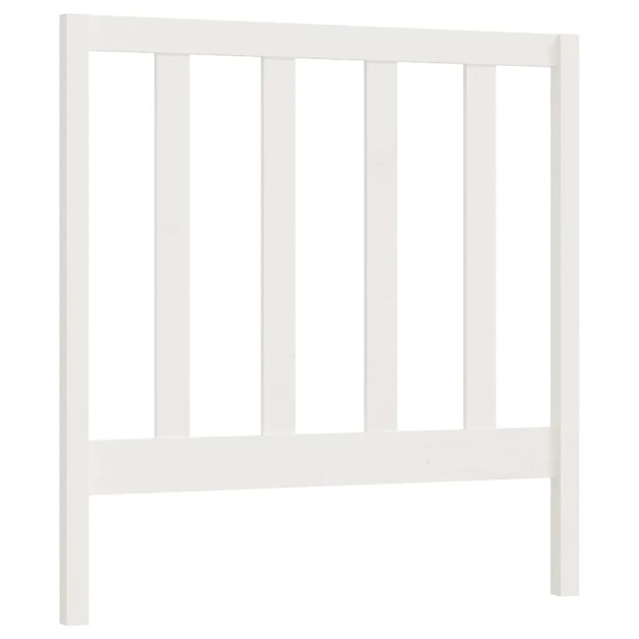 Tête de lit Blanc 95x4x100 cm Bois massif de pin - 2