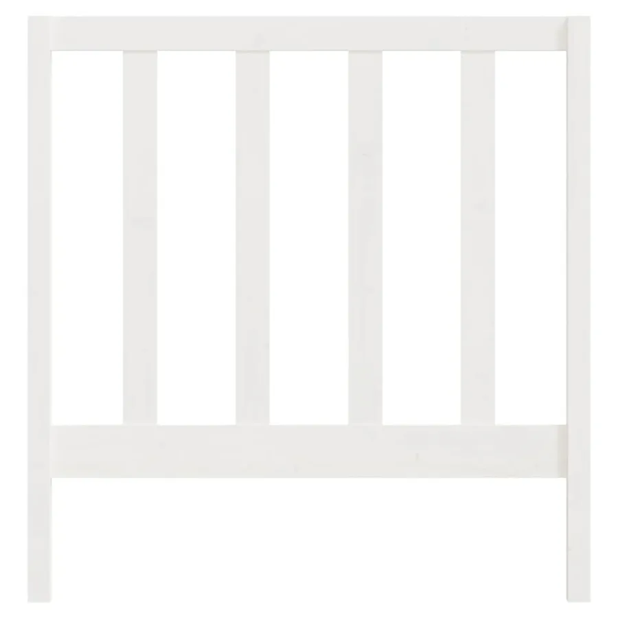 Tête de lit Blanc 95x4x100 cm Bois massif de pin - 4