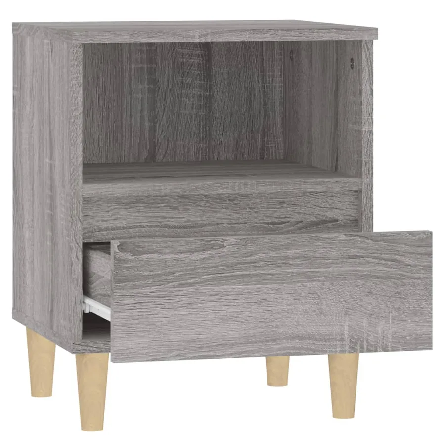 Table de chevet Sonoma gris 40x35x50 cm - 7