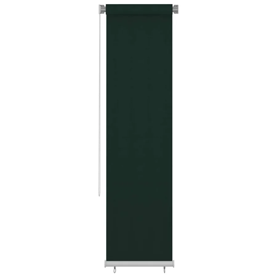 Store roulant d'extérieur 65 (l) x 230 (H) cm HDPE vert foncé