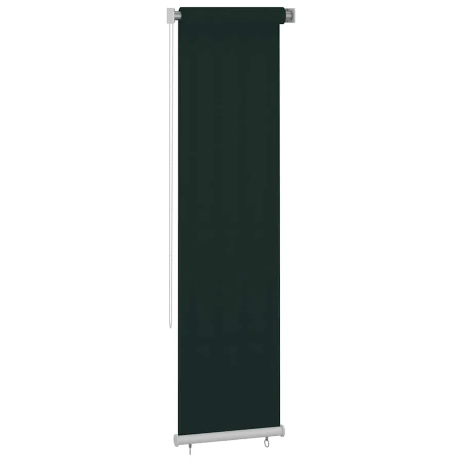 Store roulant d'extérieur 65 (l) x 230 (H) cm HDPE vert foncé - 2