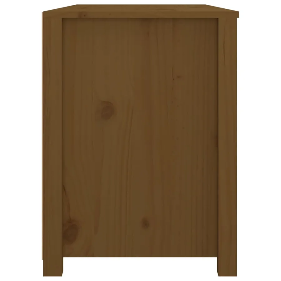 Armoire latérale Marron Miel 100x40x54 cm Bois de pin massif - 5