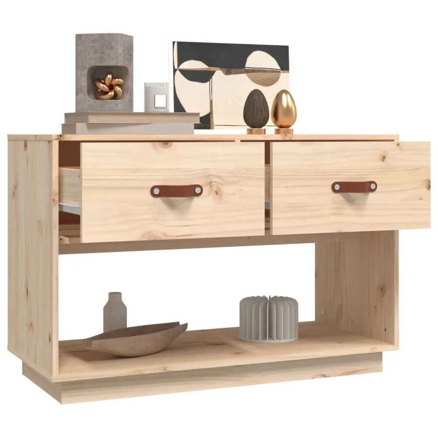 Meuble TV 90x40x60 cm Bois de pin massif - 5