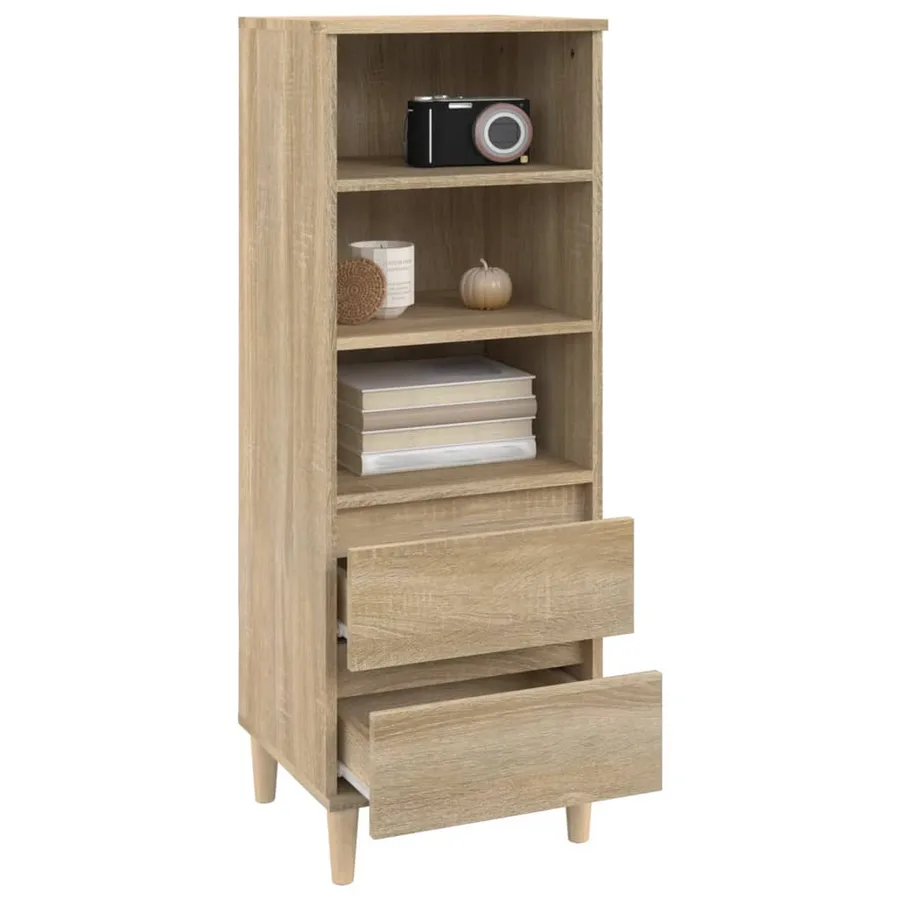 Buffet haut Chêne sonoma 40x36x110 cm Bois d'ingénierie - 7