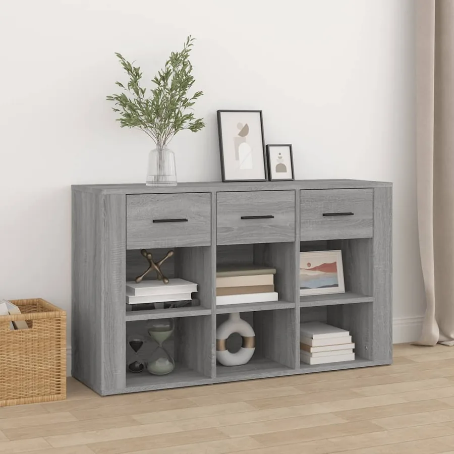 Buffet Sonoma gris 100x30x59,5 cm Bois d'ingénierie