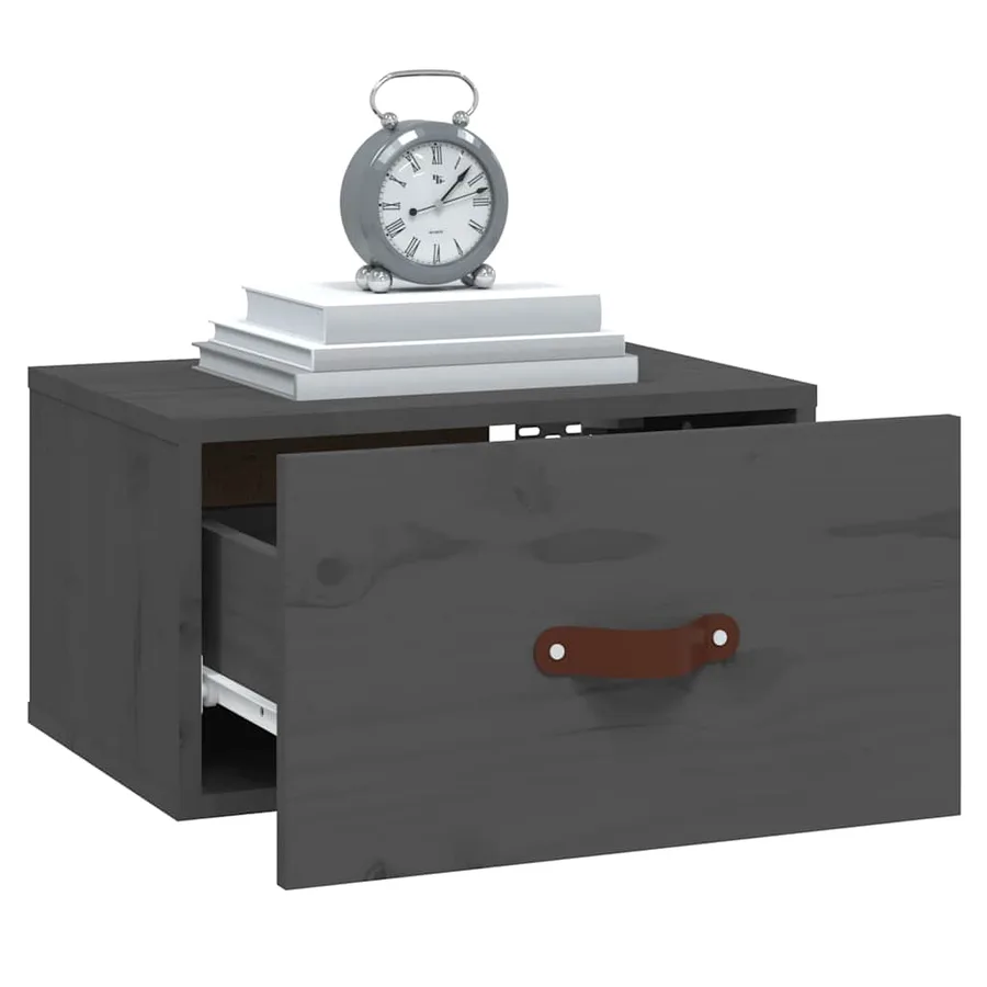 Tables de chevet murales 2 pcs Gris 40x29,5x22 cm - 4