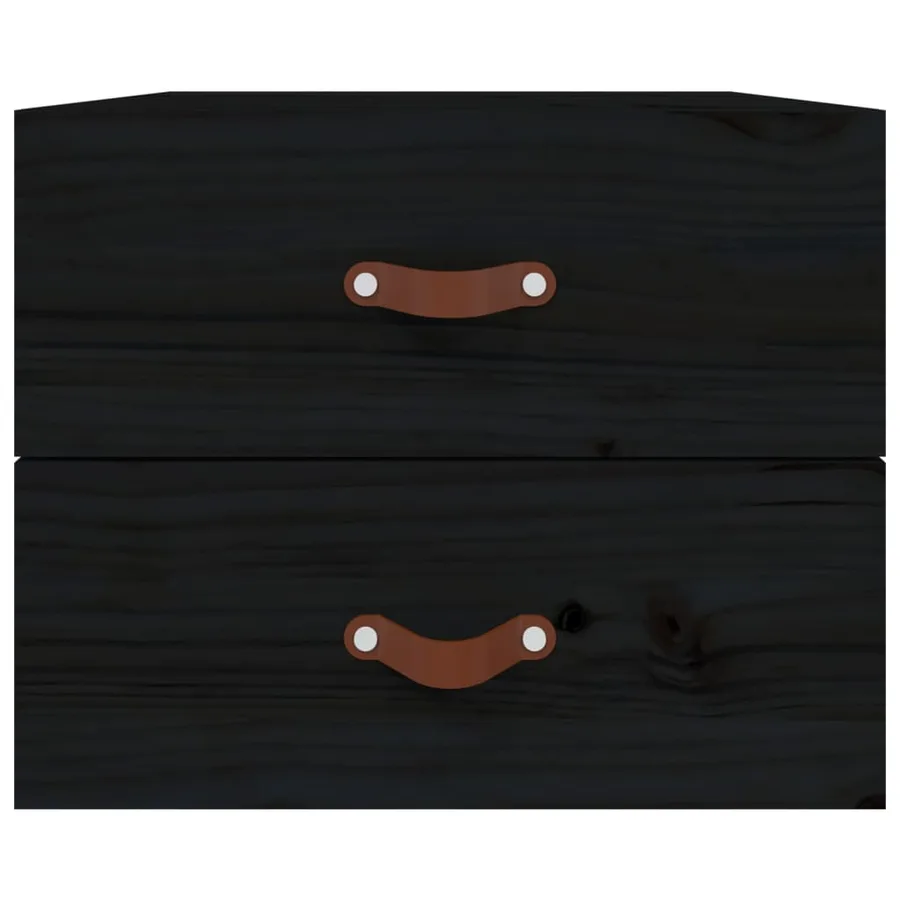 Tables de chevet murales 2 pcs Noir 50x36x40 cm - 6