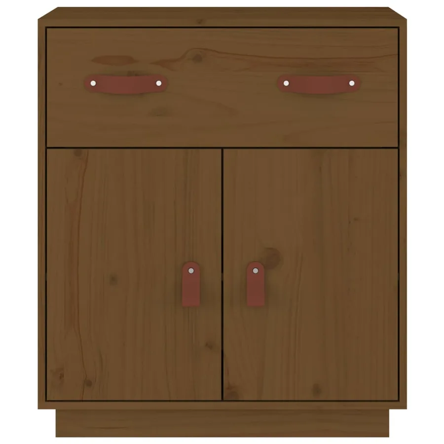 Buffet Marron miel 65,5x40x75 cm Bois massif de pin - 3