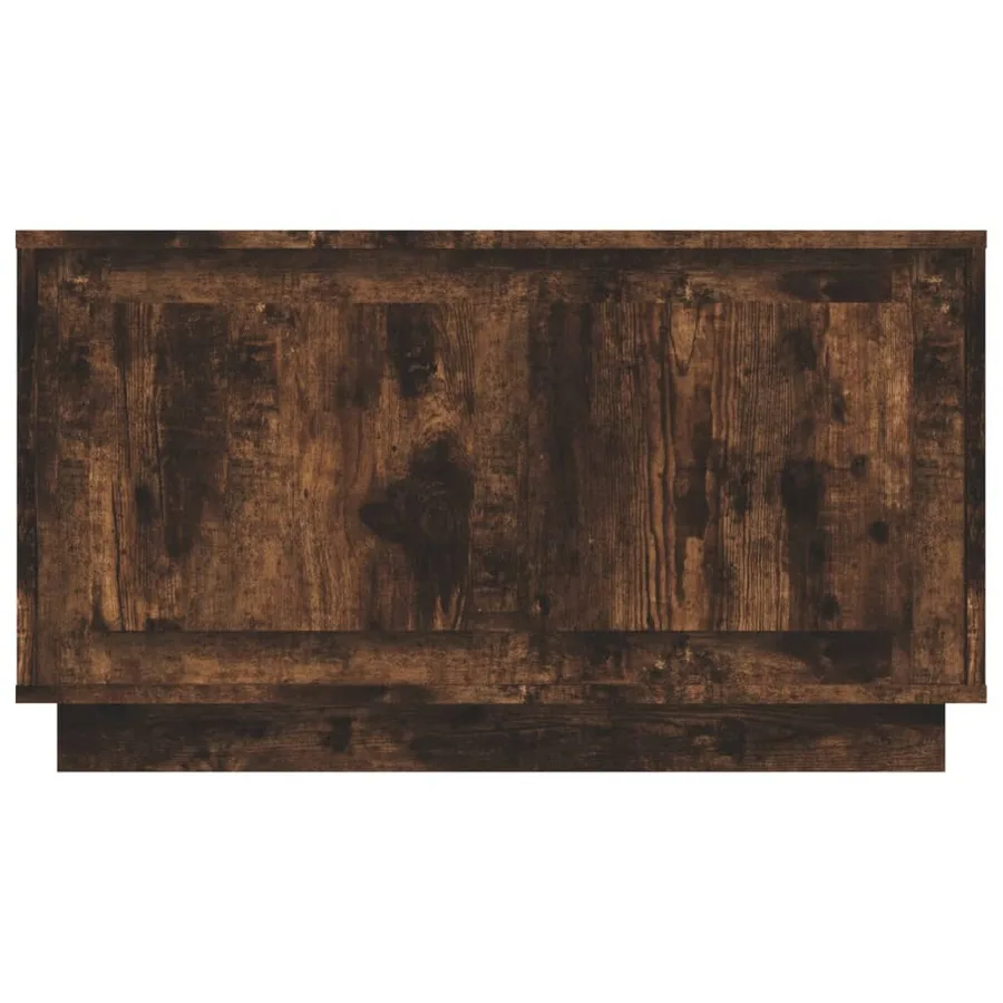 Meuble TV chêne fumé 80x35x45 cm bois d'ingénierie - 6