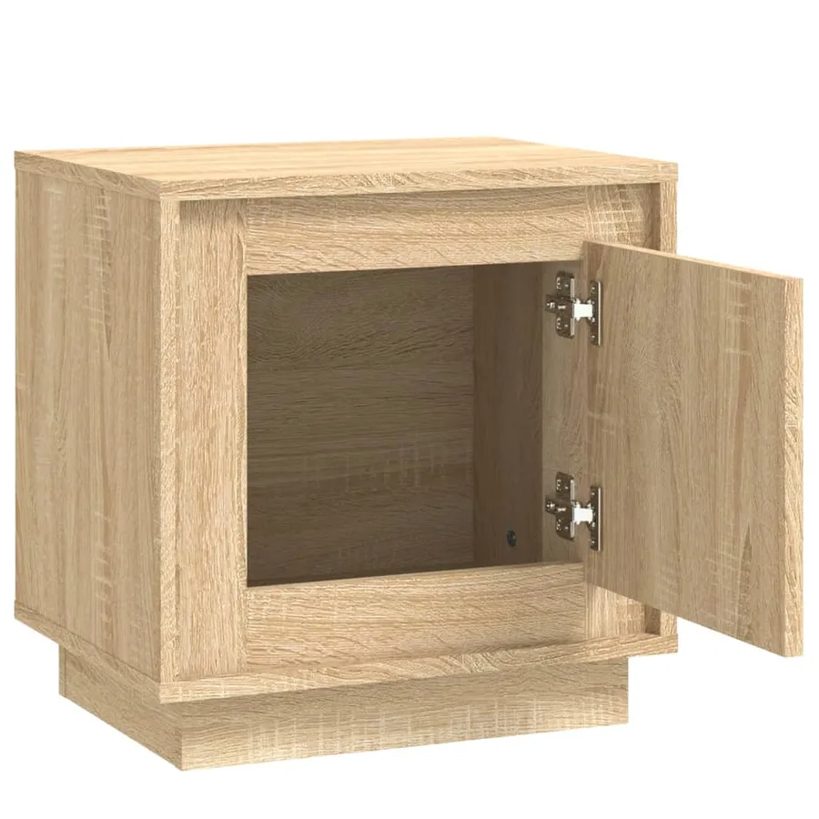 Tables de chevet 2pcs chêne sonoma 44x35x45cm bois d'ingénierie - 6