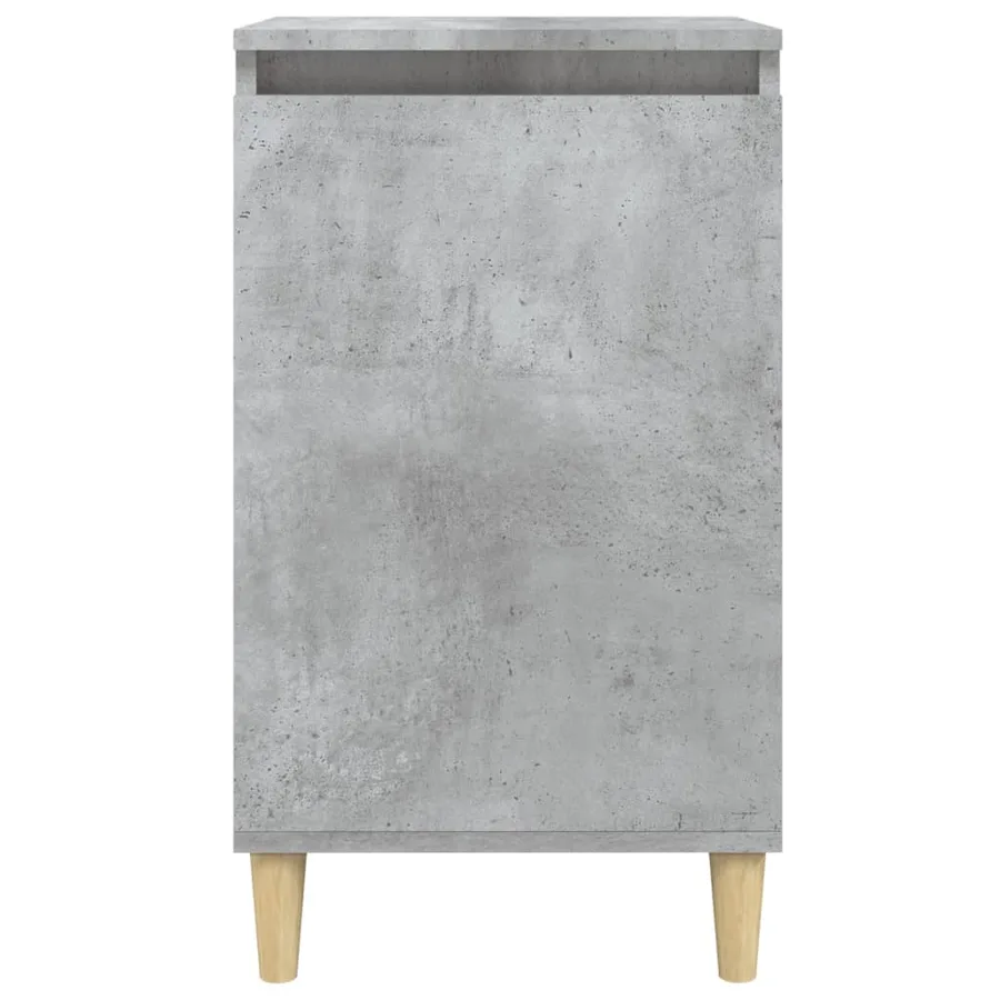 Tables de chevet 2 pcs gris béton 40x35x70 cm bois d'ingénierie - 5