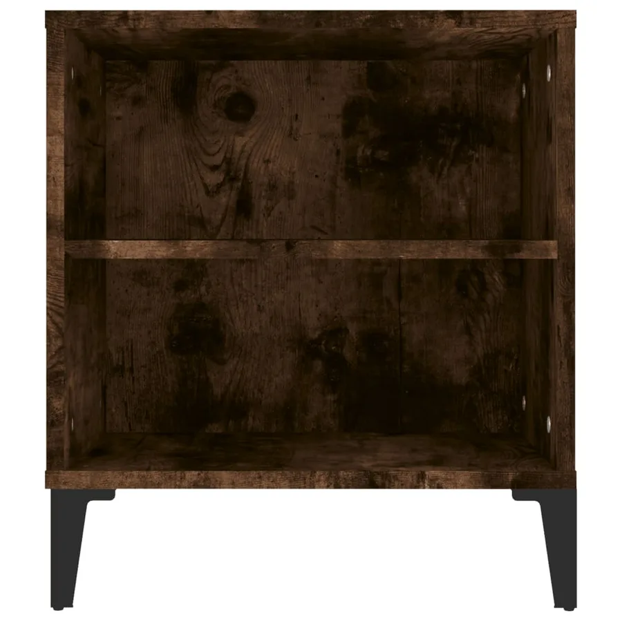 Meuble TV Chêne fumé 102x44,5x50 cm Bois d'ingénierie - 8