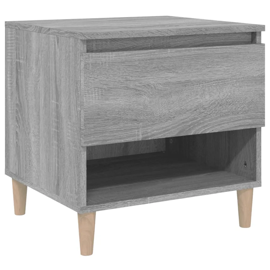 Table de chevet Sonoma gris 50x46x50 cm Bois d'ingénierie - 2