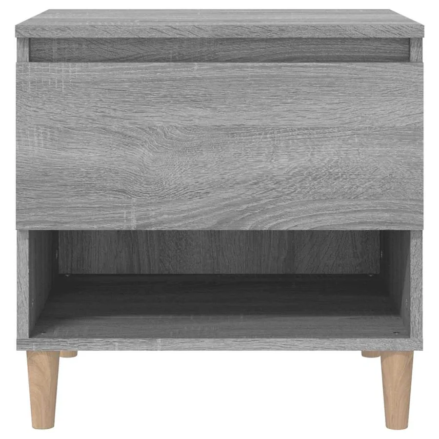 Table de chevet Sonoma gris 50x46x50 cm Bois d'ingénierie - 5