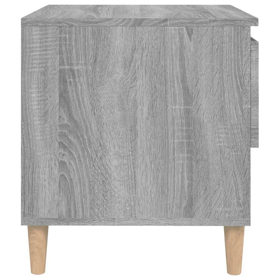 Table de chevet Sonoma gris 50x46x50 cm Bois d'ingénierie - 6