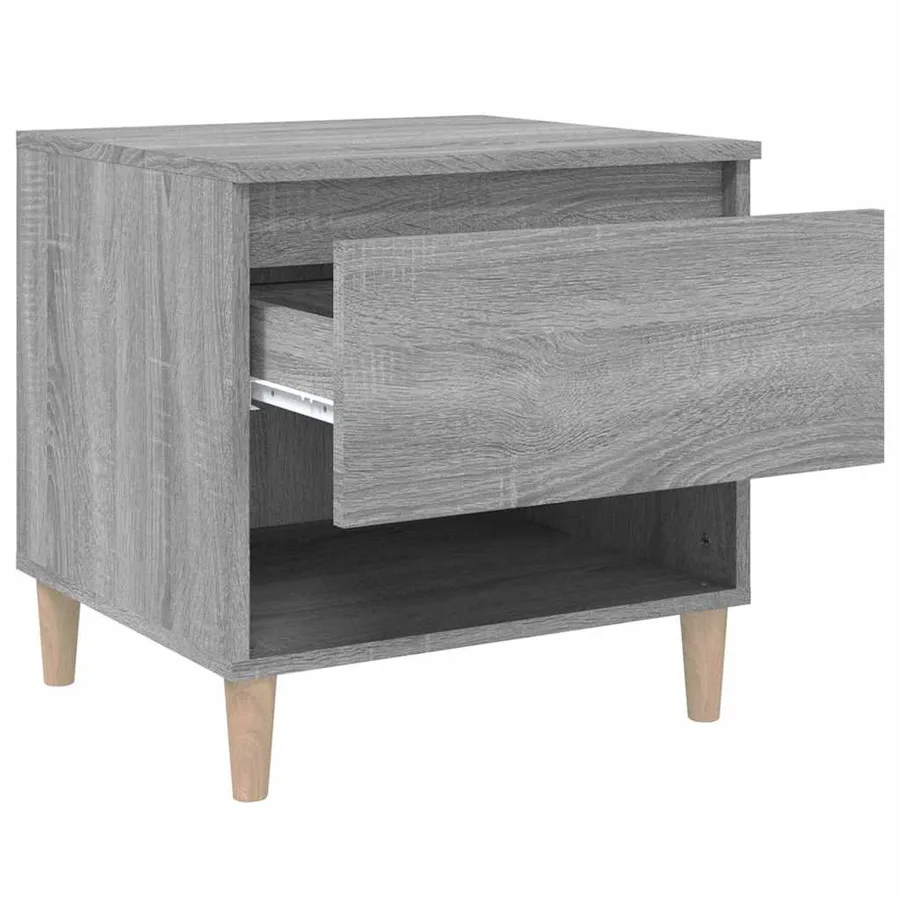 Table de chevet Sonoma gris 50x46x50 cm Bois d'ingénierie - 7