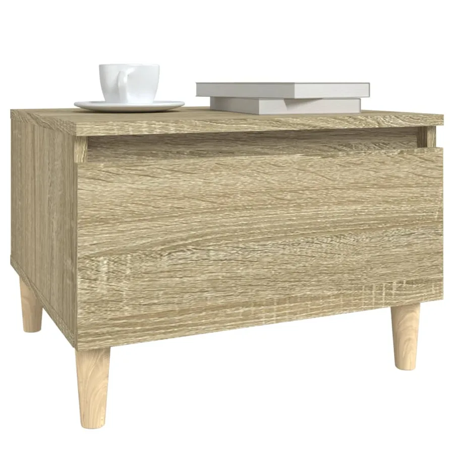 Table d'appoint Chêne sonoma 50x46x35 cm Bois d'ingénierie - 4