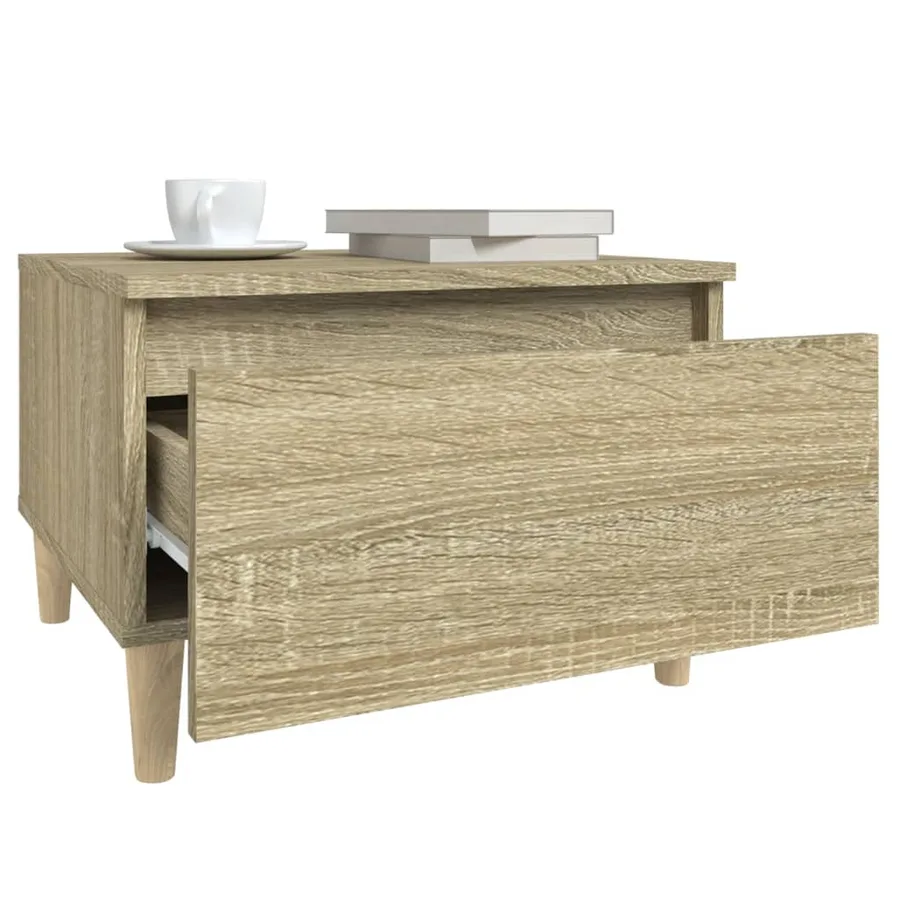 Table d'appoint Chêne sonoma 50x46x35 cm Bois d'ingénierie - 5