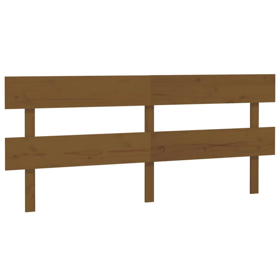 Tête de lit Marron miel 184x3x81 cm Bois massif de pin - 2