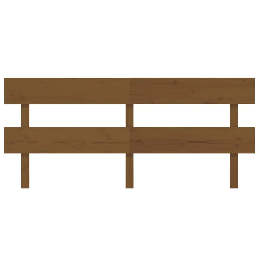 Tête de lit Marron miel 184x3x81 cm Bois massif de pin - 3