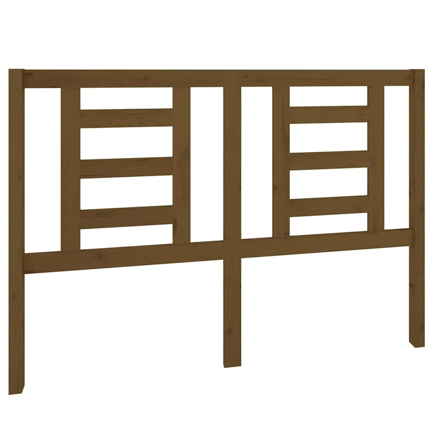 Tête de lit Marron miel 141x4x100 cm Bois massif de pin - 2