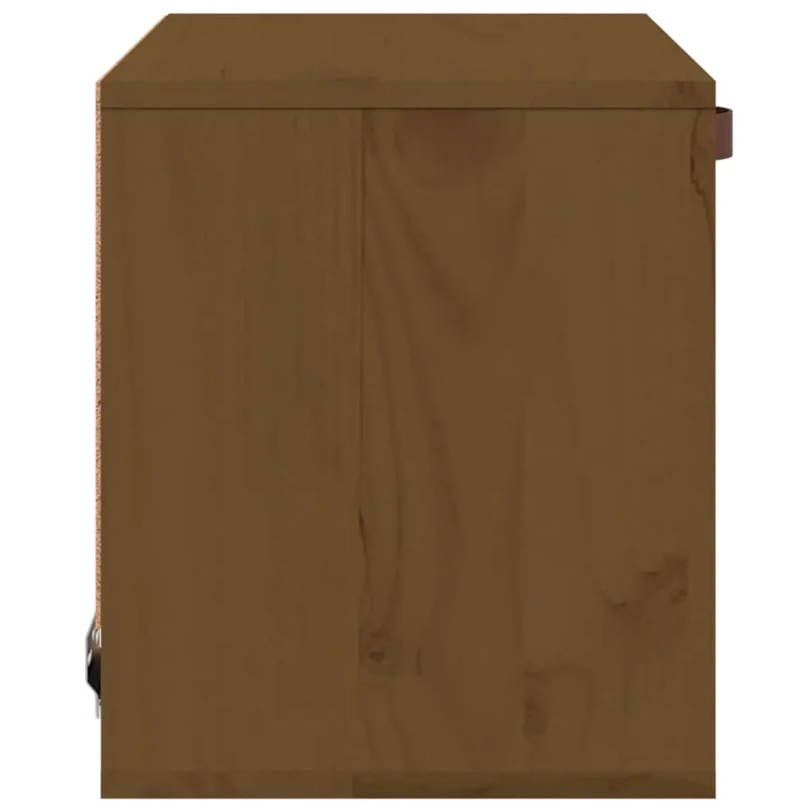 Armoire murale Marron miel 40x30x35 cm Bois de pin massif - 4