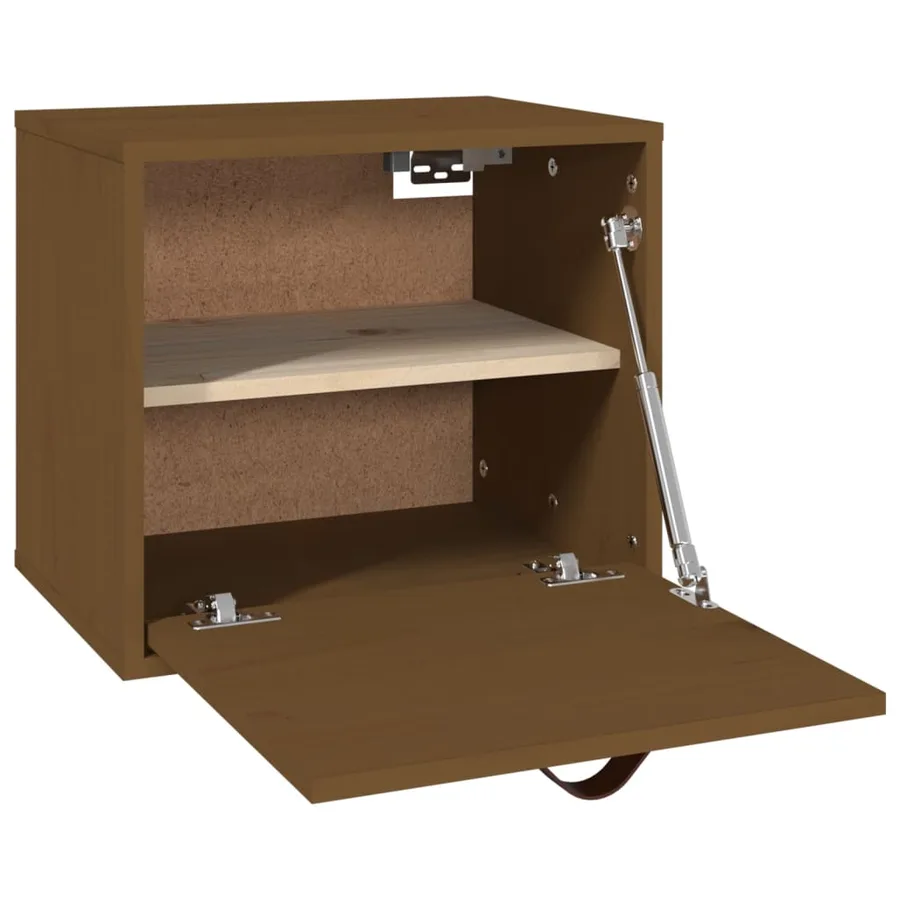 Armoire murale Marron miel 40x30x35 cm Bois de pin massif - 5