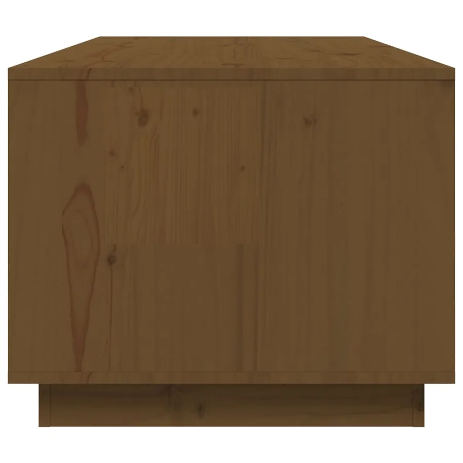 Table basse Marron miel 100x50x41 cm Bois massif de pin - 7