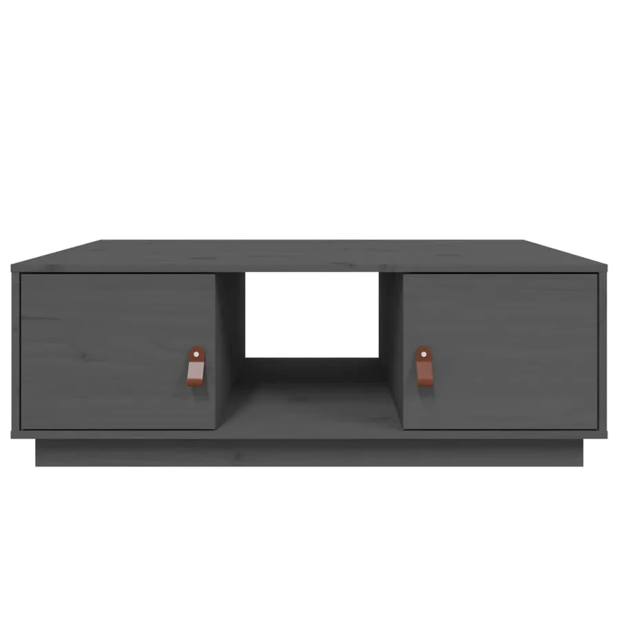 Table basse Gris 100x50x35 cm Bois massif de pin - 6