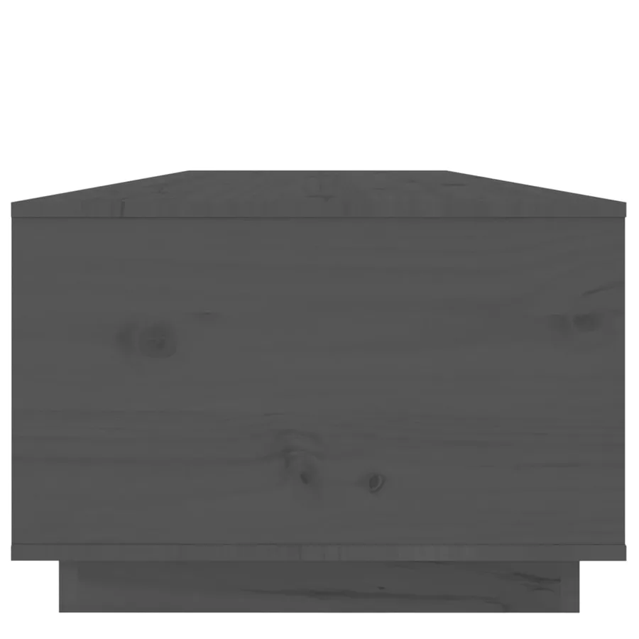 Table basse Gris 100x50x35 cm Bois massif de pin - 8