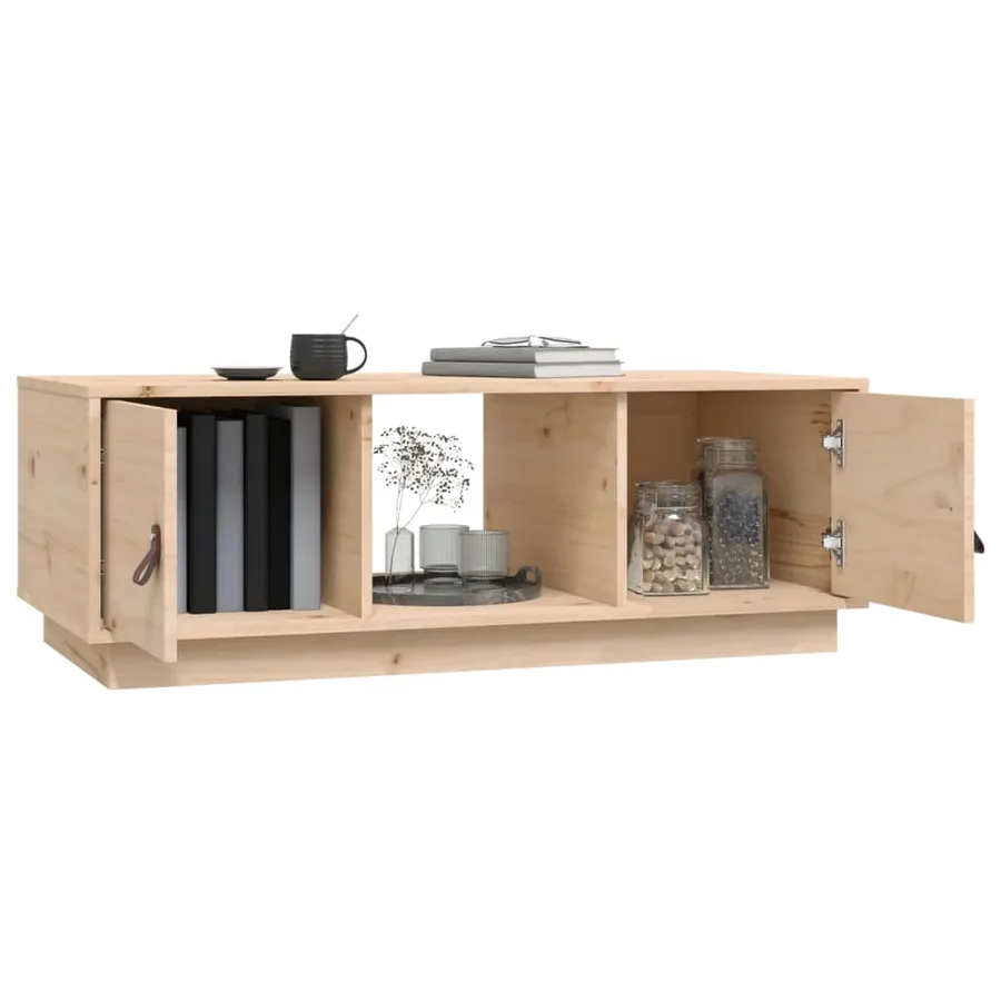 Table basse 100x50x35 cm Bois massif de pin - 5