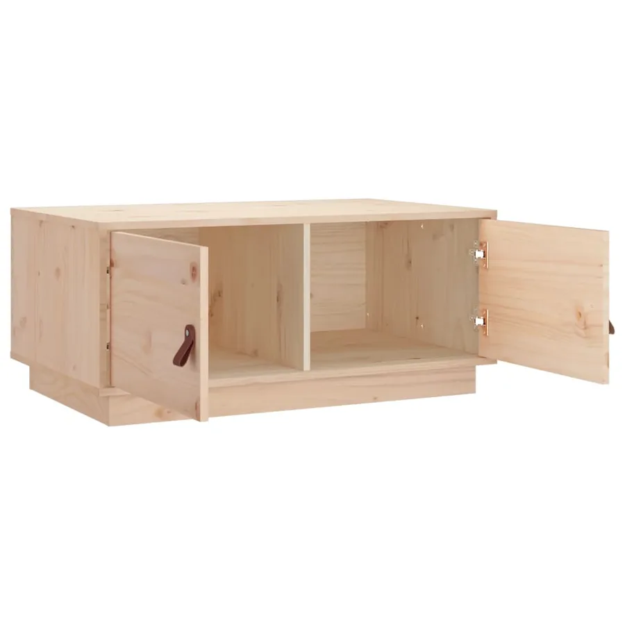 Table basse 80x50x35 cm Bois massif de pin - 7