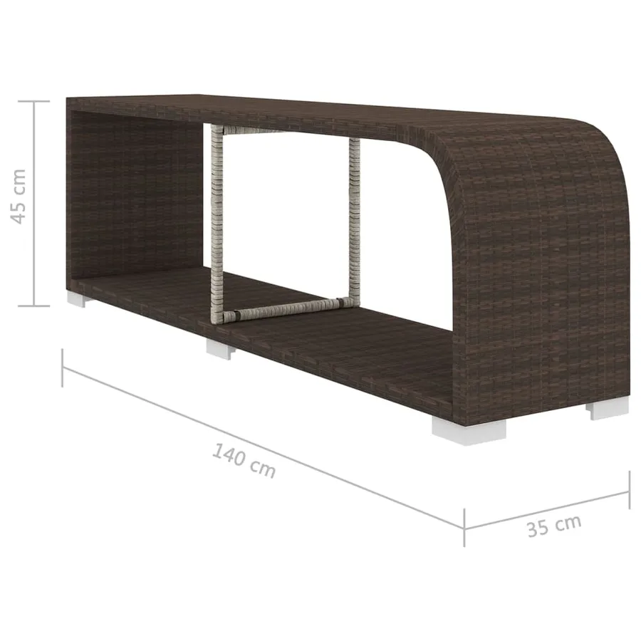 Salon de jardin 8 pcs avec coussins résine tressée marron - 13