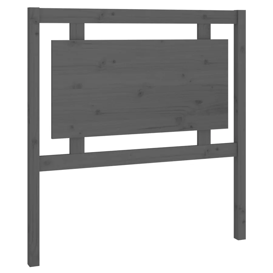 Tête de lit Gris 95,5x4x100 cm Bois massif de pin - 2