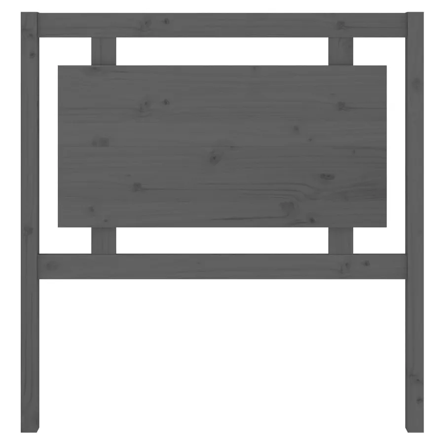 Tête de lit Gris 95,5x4x100 cm Bois massif de pin - 4