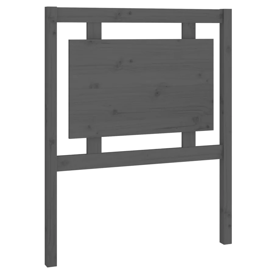 Tête de lit Gris 80,5x4x100 cm Bois massif de pin - 2