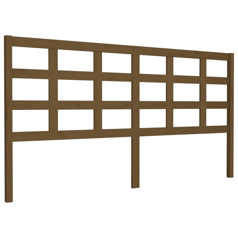 Tête de lit Marron miel 185,5x4x100 cm Bois massif de pin - 2