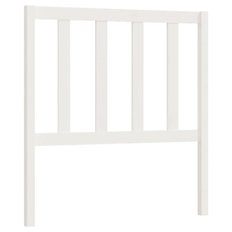 Tête de lit Blanc 81x4x100 cm Bois massif de pin - 2