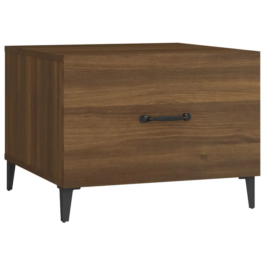 Table basse avec pieds en métal Chêne marron 50x50x40 cm - 2