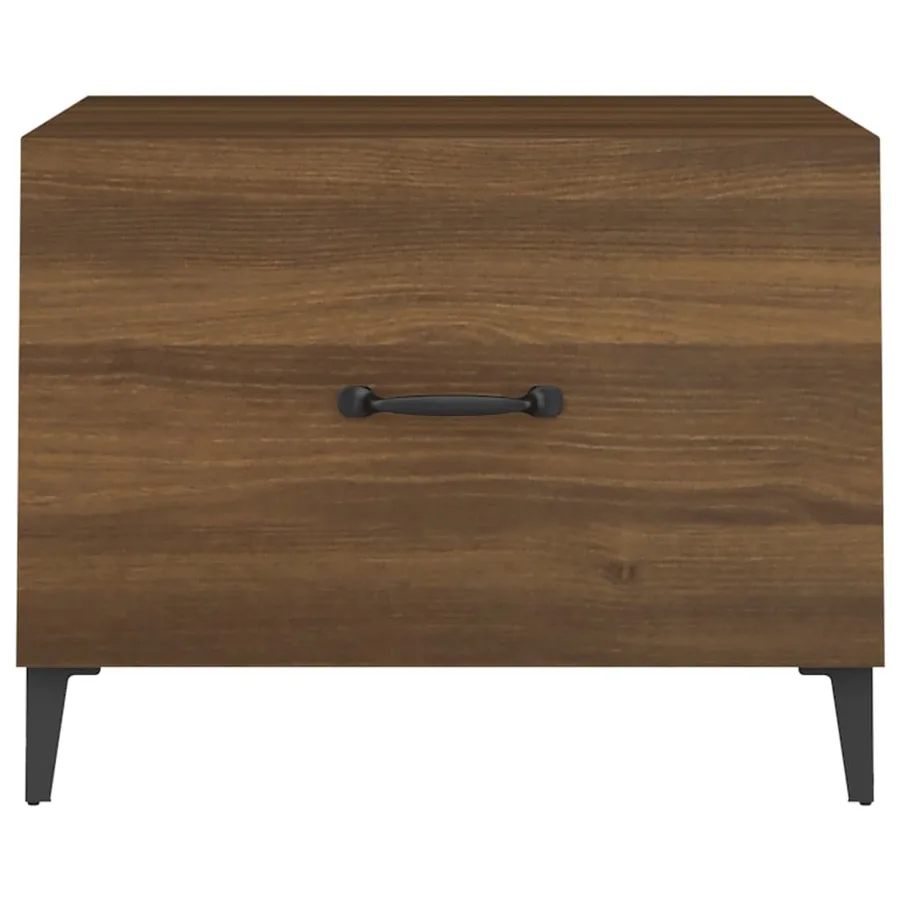 Table basse avec pieds en métal Chêne marron 50x50x40 cm - 6