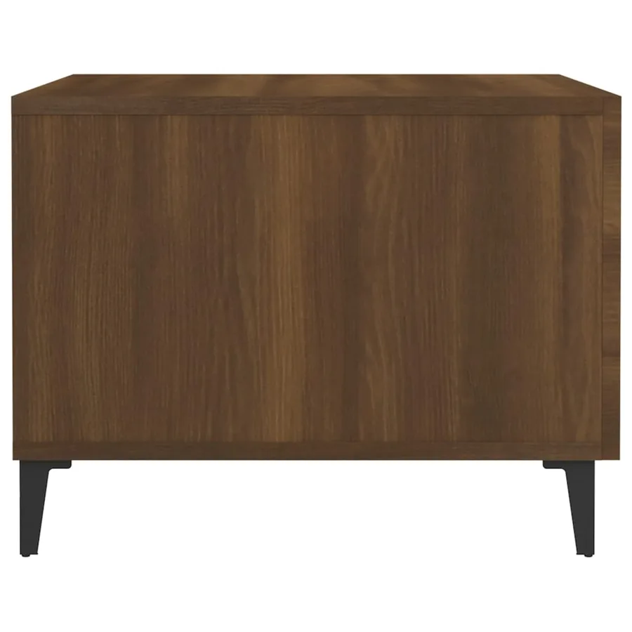 Table basse avec pieds en métal Chêne marron 50x50x40 cm - 7