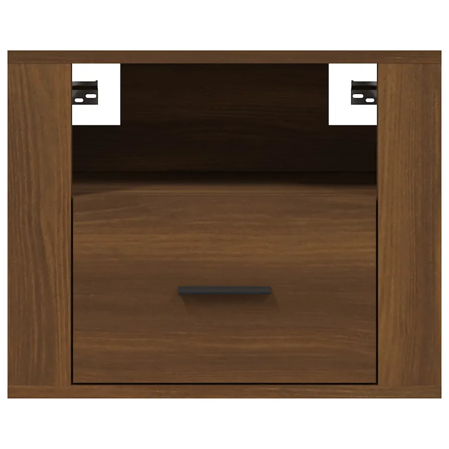 Table de chevet murale Chêne marron 50x36x40 cm - 5