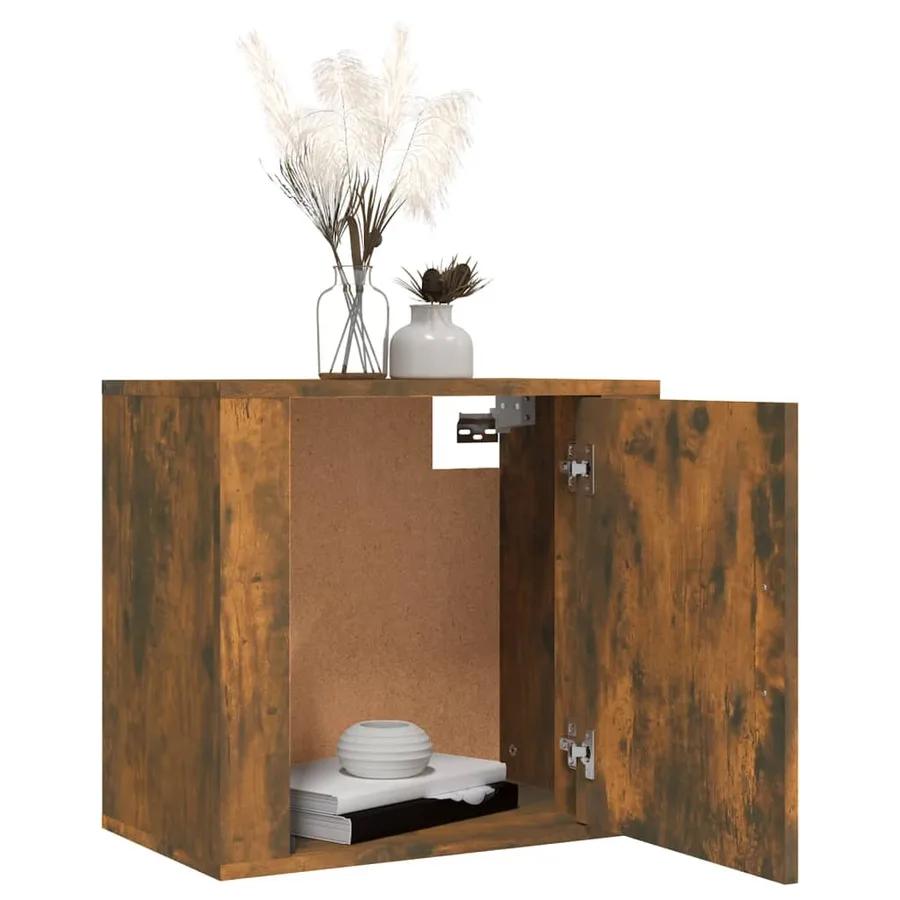 Tables de chevet murales 2 pcs Chêne fumé 50x30x47 cm - 4