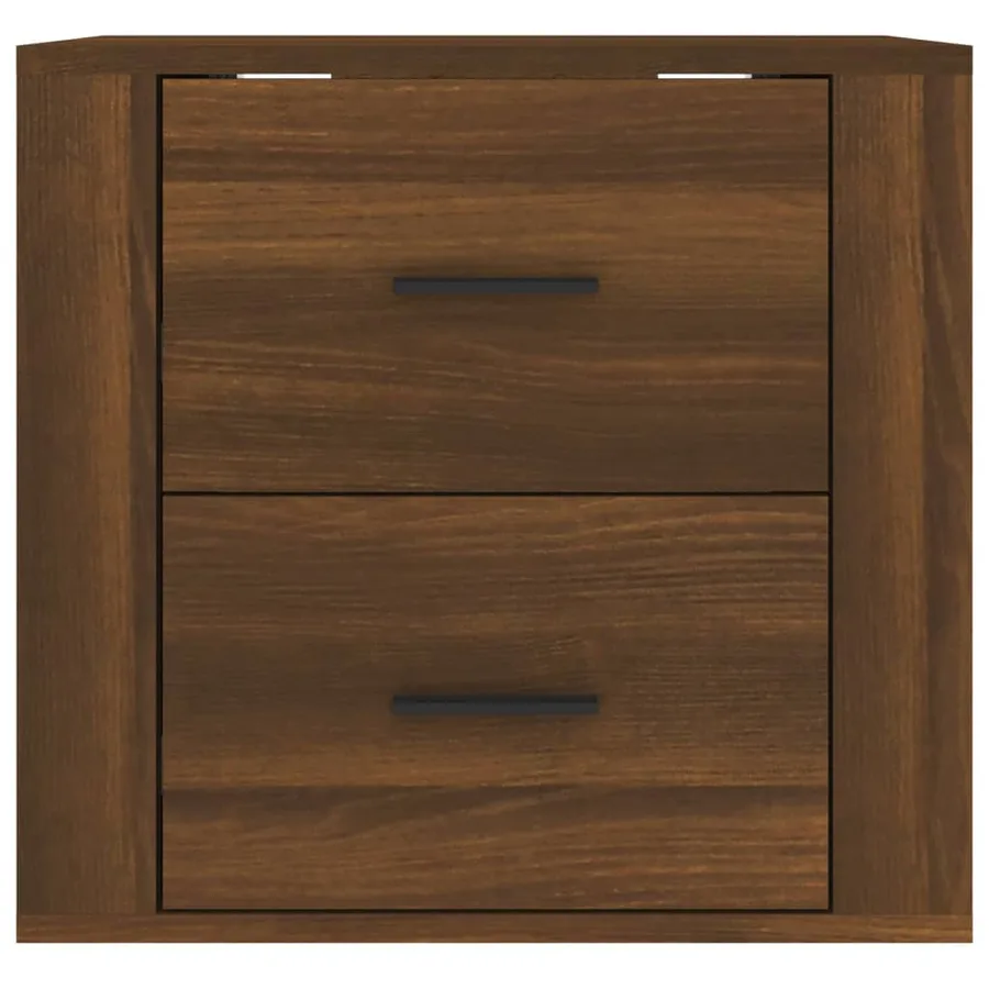 Table de chevet murale Chêne marron 50x36x47 cm - 6