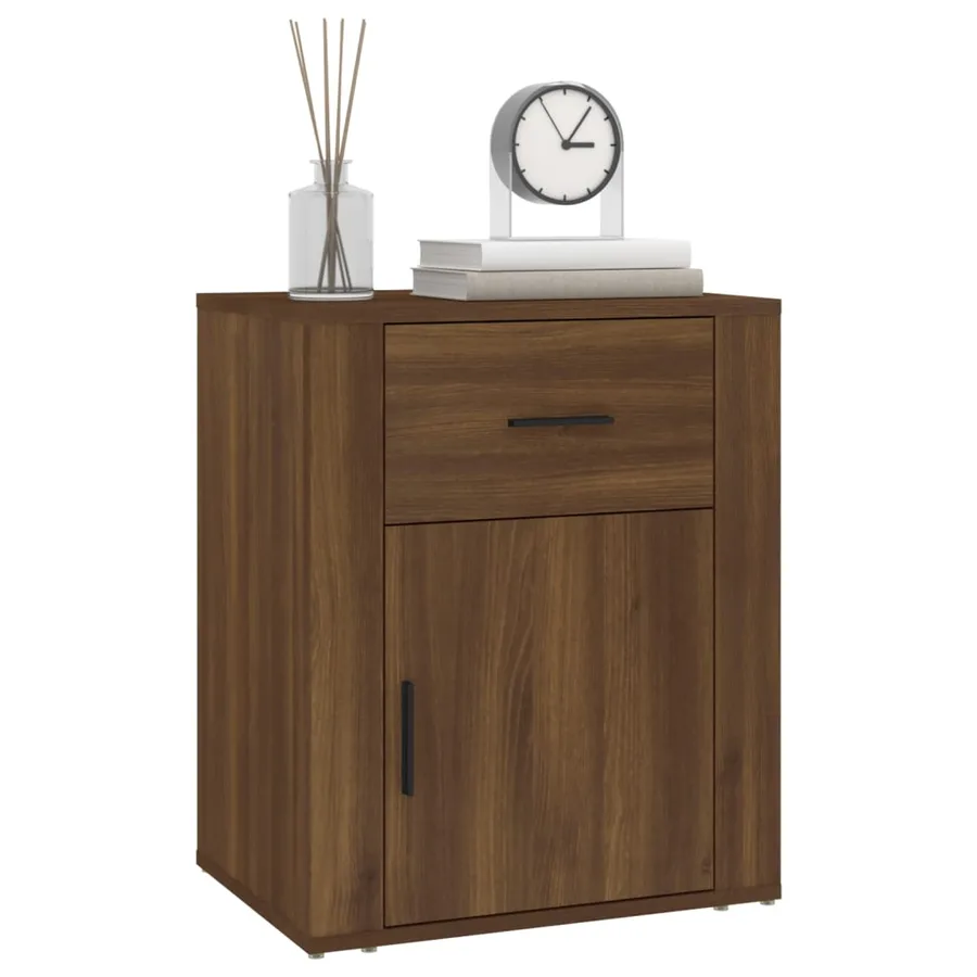 Table de chevet Chêne marron 50x36x60 cm Bois d'ingénierie - 4