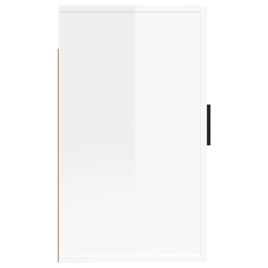 Meuble TV mural Blanc brillant 40x34,5x60 cm - 6