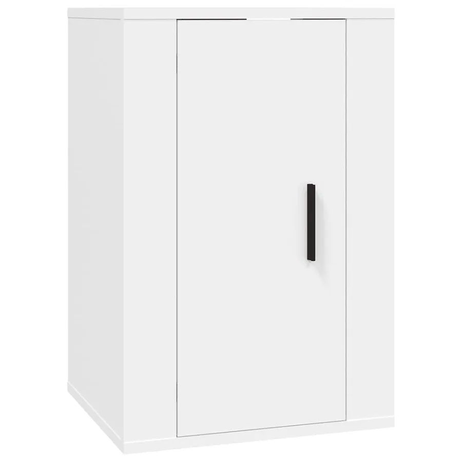 Meubles TV muraux 2 pcs Blanc 40x34,5x60 cm - 4