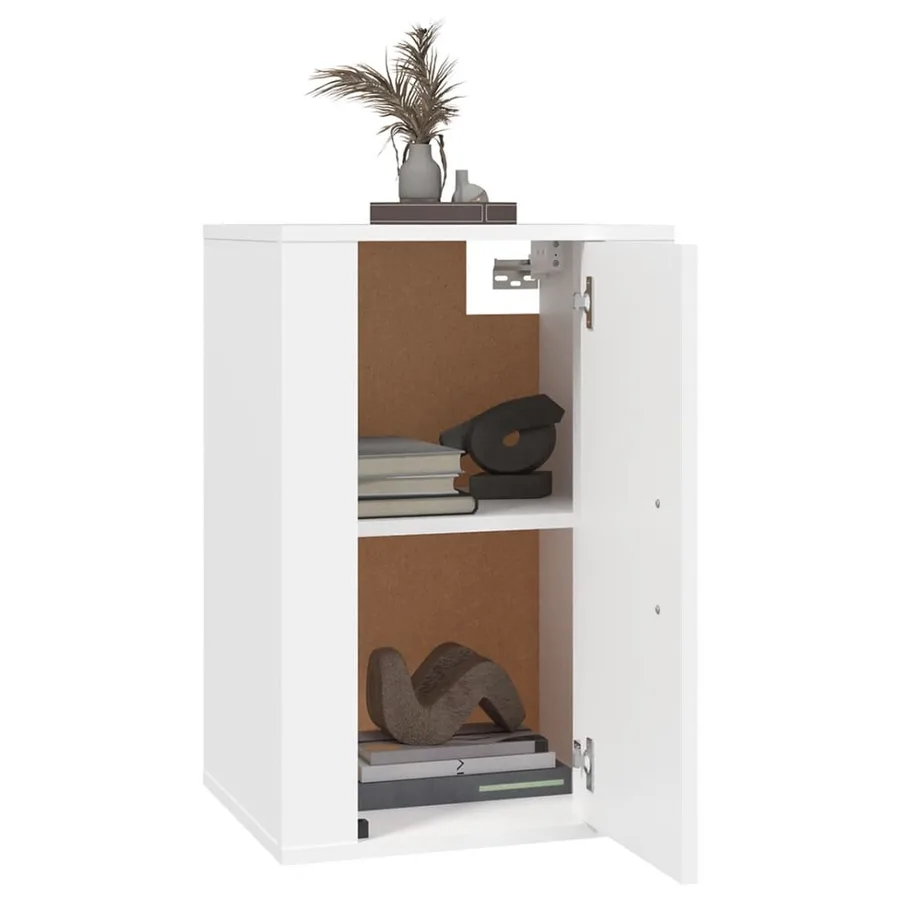 Meubles TV muraux 2 pcs Blanc 40x34,5x60 cm - 9
