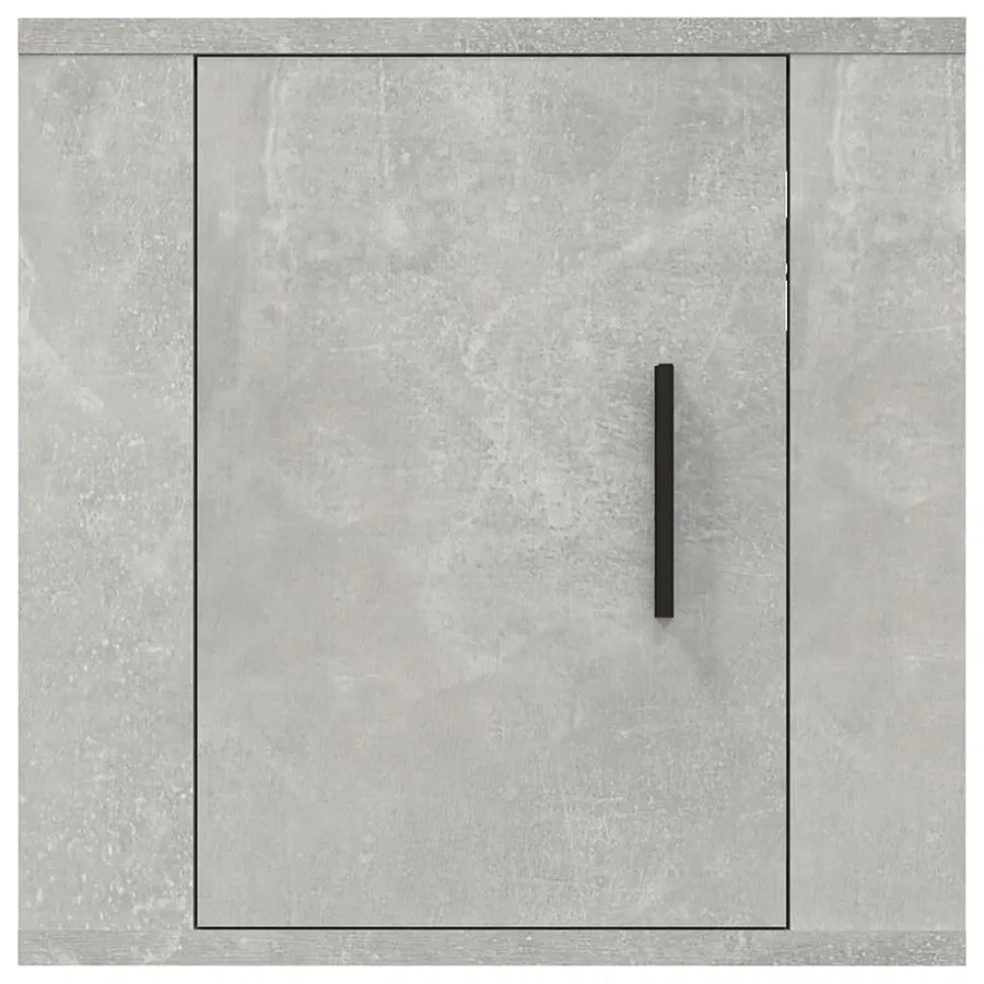 Meuble TV mural Gris béton 40x34,5x40 cm - 4